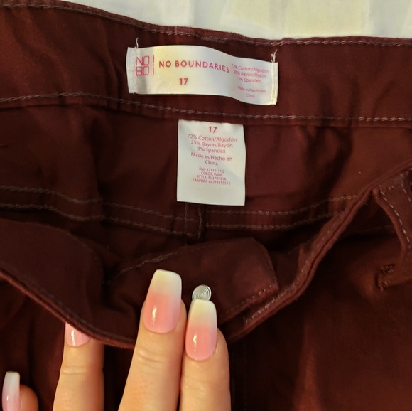 Maroon skinny pants - Picture 3 of 3